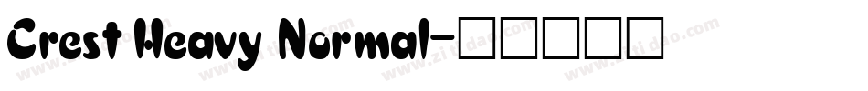 Crest Heavy Normal字体转换
